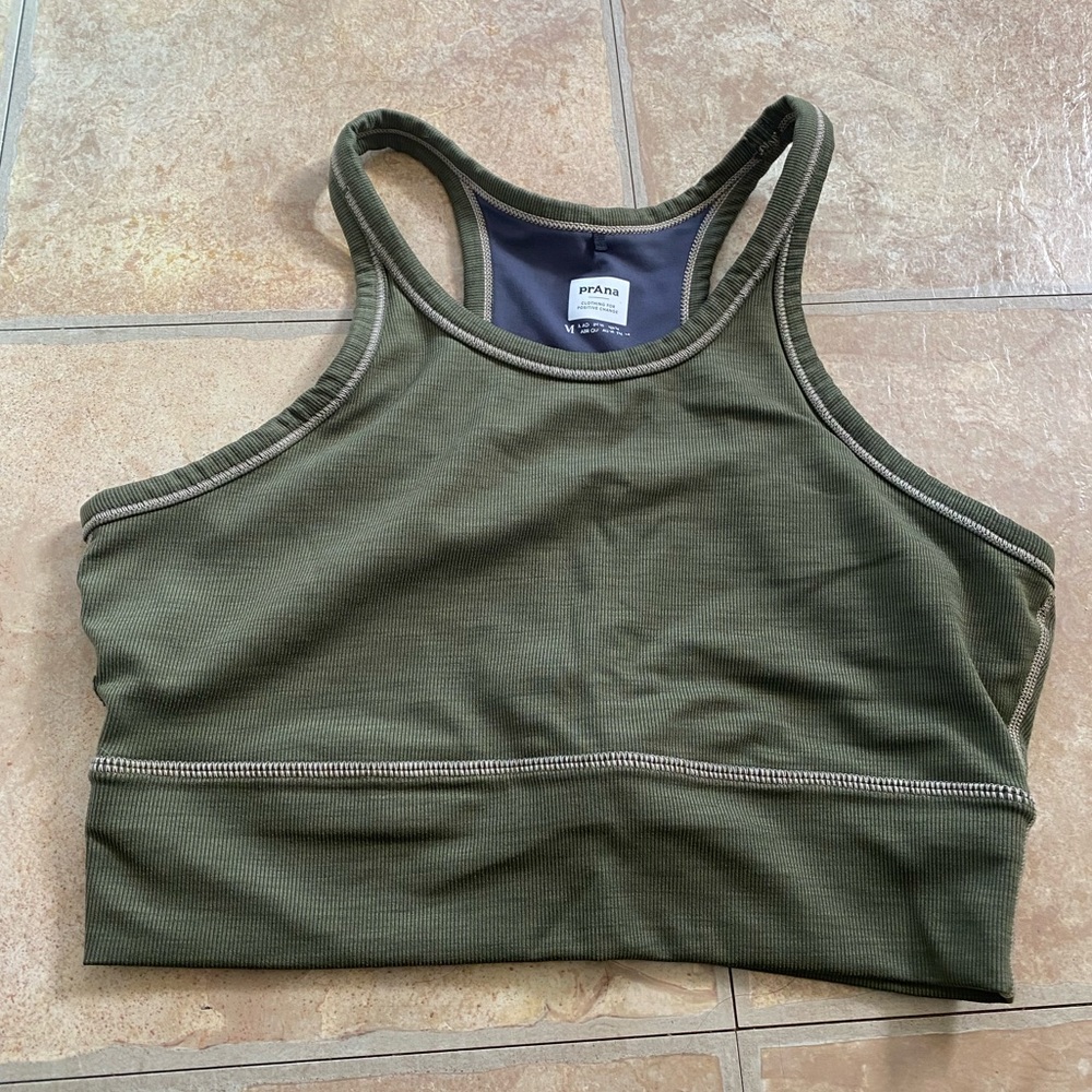 prAna Becksa Bralette Olive Green